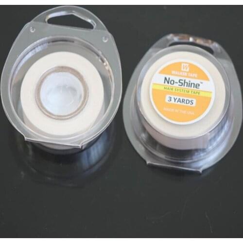 Free shipping 1 roll No-shine hair tape 1.9cmx3yards (3/4"x3Yards) Double Sided Adhesive Hair Tape For Tape Extension/Toupee/L