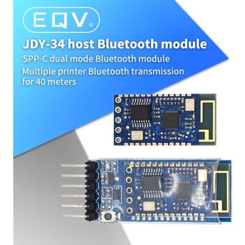 4.2 JDY-34 SPP-C host dual-mode 2.4G Bluetooth module 4DB printer supports multi-machine connection Compatible with HC-05 HC-06