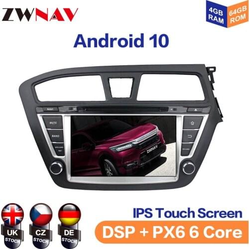 Autostereo Android 10 Car CD DVD Player GPS Navigation For HYUNDAI I20 2014-2019 Car Multimedia Player Recorder Radio Head Unit