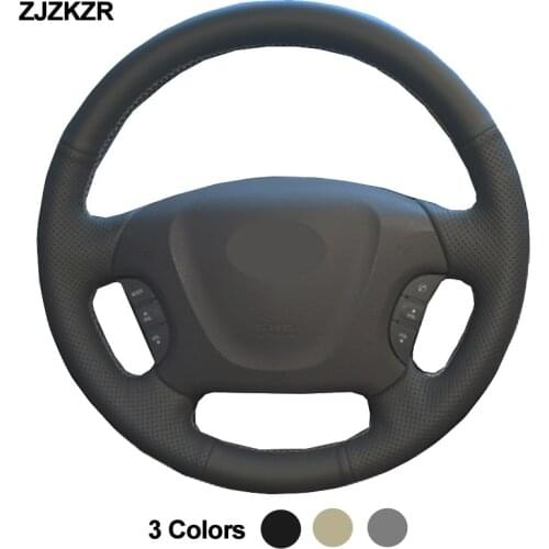Hand Sewing Car Steering-Wheel Cover Wrap For For Kia Magentis II 2005 2006 2007 2008 2009 2010 Beige Black Gray Accessories