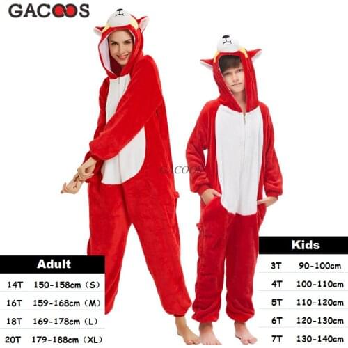 Warm Winter Pyjamas Kids Unicorn Pajama Boys Kugurumi Cartoon Animal Panda Stitch Pijama Licorne Onesies Baby Girls Sleepwear