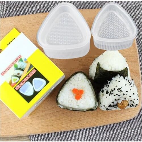 4PCS/Set DIY Sushi Mold Onigiri Rice Ball Triangular Maker Mold Sushi Kit Japanese Kitchen Bento Mold