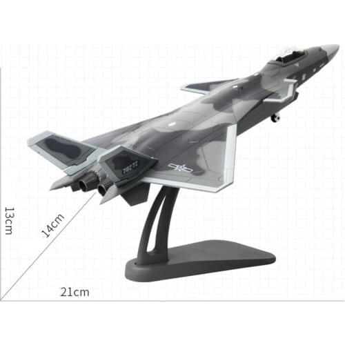 21CM 1/100 Scale China Air Force J-20 Parade Version Fighter Aircraft Airplane Models Toy Display Show Adult Gift Collect Show
