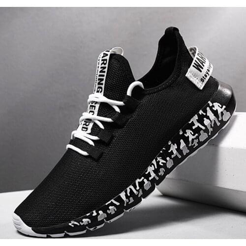 Men sneakers breathable mesh casual shoes outdoor mens sports shoes male running shoes comfortable black sneakers plus size 47