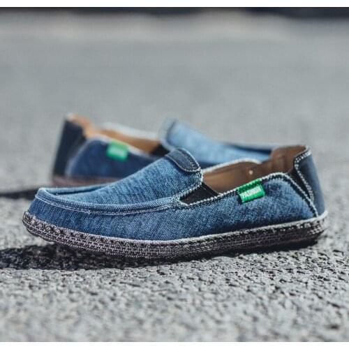 2019 New Summer Autumn Canvas Mens shoes Breathable Men vulcanized shoes Slip Wear Mens Flat shoes Soft Casual Shoes Size 48