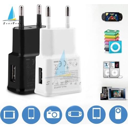 5V 2A Wall USB Charger EU/US Plug For Samsung iphone Mobile Phone Charging Power Adapter Universal Travel AC Power Charger