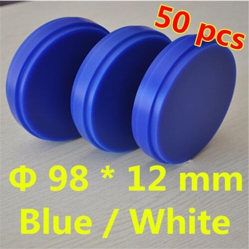 Wholesale 50 Piece OD98*12 MM Dental Materials Wax Blocks CAD/CAM Wieland System Carving Blank Blue/White Dental Wax Disc crowns