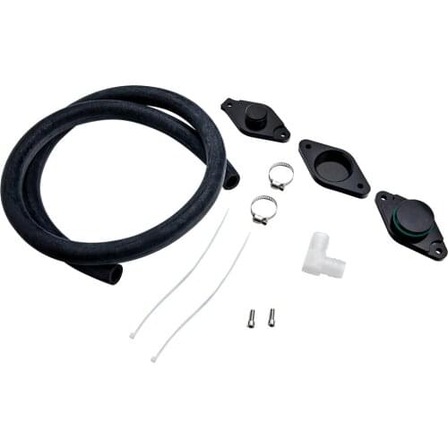 Fit 11-17 For GM 6.6L LML For Duramax Diesel PCV Reroute Kit Fittings Rubber Hose Black