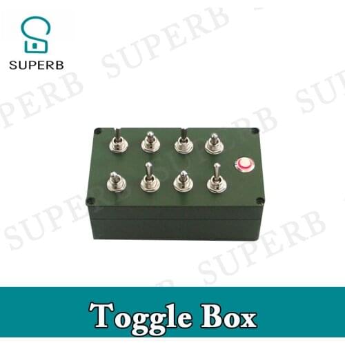Superb escape room props toggle box real life chamber game all toggles in right directions to unlock room escape game props