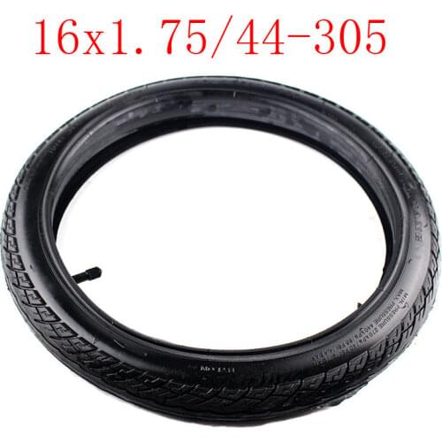 Size 16x1.75 Bicycle inner and outer tire 16*1.75 Bicycle Bike Tires High Quality Rubber Black Tires Cycling Tyre