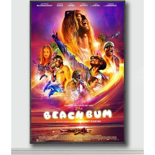 NJ109 The Beach Bum Movie Silk Posters and Prints wall art Art Poster Home Decor