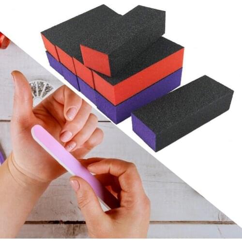 12Pcs/Set Nail Sanding Block Frosted Sandpaper Nail Art Buffers Sponge Polishing Grinding Buffer Pedicure Manicure Tools
