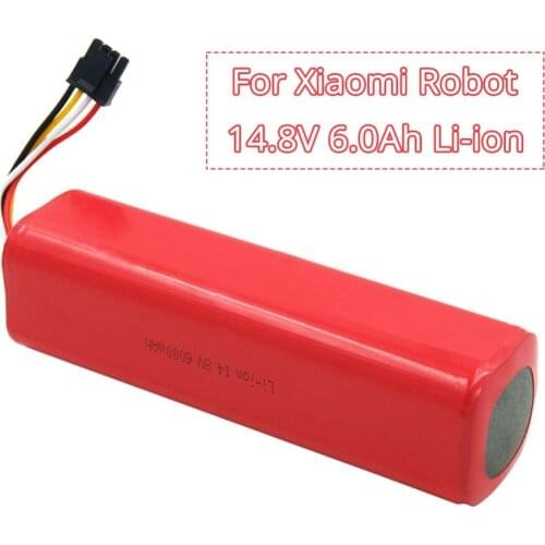 Vacuum Cleaner Replacement Batteries 14.8V 6000mAh Lithium for Xiao mi robot Rechargeable Battery roborock S50 S51 Li-ion parts