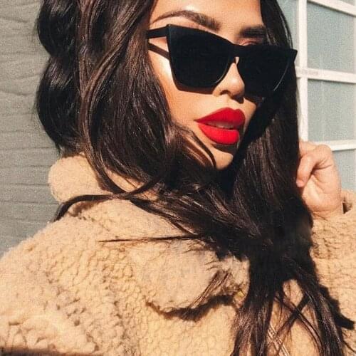 2021 Female Vintage Sunglasses Women Fashion Cat Eye Luxury Sun Glasses Classic Shopping Lady Black Oculos De Sol UV400