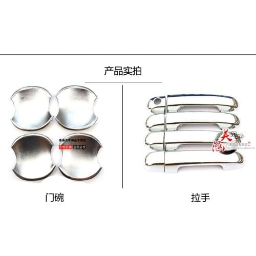 High-quality ABS Chrome Car Outer Door Handle Cover Door Bowl Protection Covers Sticker For Kia Forte 2009-2016 Car Styling