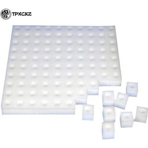 100pcs/sheet Seedlings Cloning Collar Garden Cultivation Plant White Seedling Sponge Soilless Hydroponic Vegetables Nursery Pots