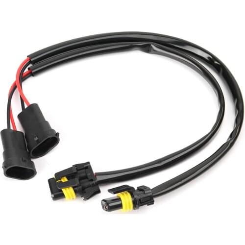 2PCS H11 H8 Socket to 9006 Conversion Harness Adapter Cable For Headlight Lamp Car Accessories