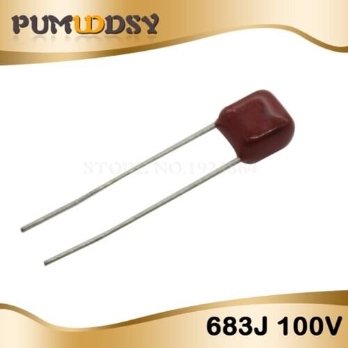 20PCS 100V683J 68NF 0.068UF Pitch 5MM 100V 683 CBB Polypropylene film capacitor