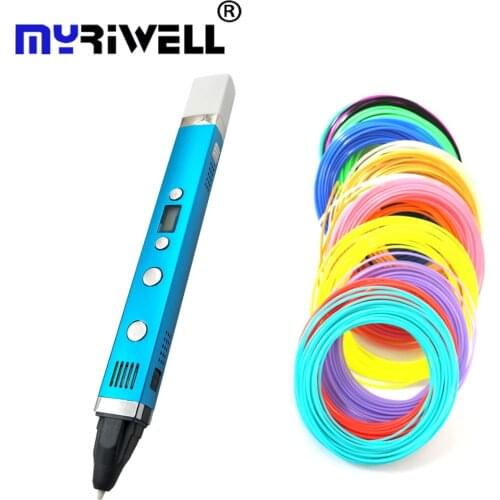 Myriwell 3D pen USB plug 5V 2A creative pen 3D graffiti pen best gift children 3 generation 3d printing pen