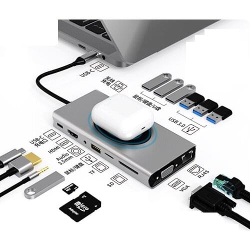 USB HUB C HUB HDMI Adapter 15 in 1 USB C to USB 3.0 Dock for MacBook Pro Accessories USB-C Type C 3.1 Splitter USB C HUB