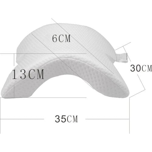 Arched Memory Foam Pillow Slow Rebound Multifunctional Neck Pillow for Couple Office Worker JS22