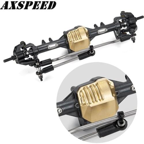 AXSPEED Portal Axle Brass Counterweight SCX10 Balance Weight Diff Cover 34g for 1/10 Axial SCX10 RC Crawler Car Parts