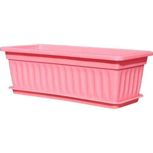 Flower Window Box PP Resin Rectangular Window Planters Vegetables Growing Container Garden Flower Plant Pot for Balcony SUB Sale