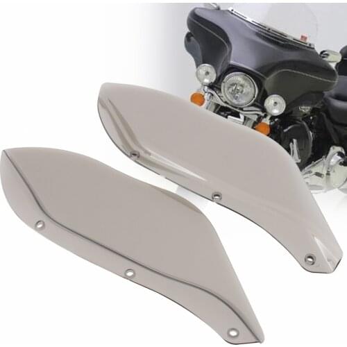 Motorcycle Smoke Side Wing Windshield Air Batwing Deflector For Harley Touring FLHR FLHT FLHX FLHTC FLHTCSE