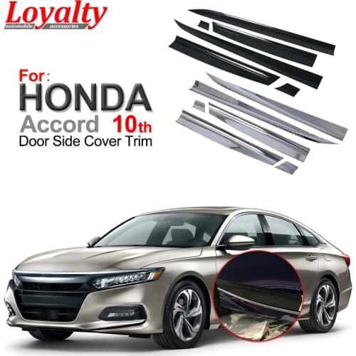 Loyalty ABS Chrome Carbon Fiber for HONDA Accord 2018-2020 Gen 10th Door Body Side Moulding Cover Car Styling Auto Accessories