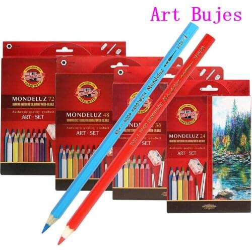 24/36/48/72 color pencil Czech KOHINOOR hand-painted water soluble drawing color pencil carton pack beginner student adult using