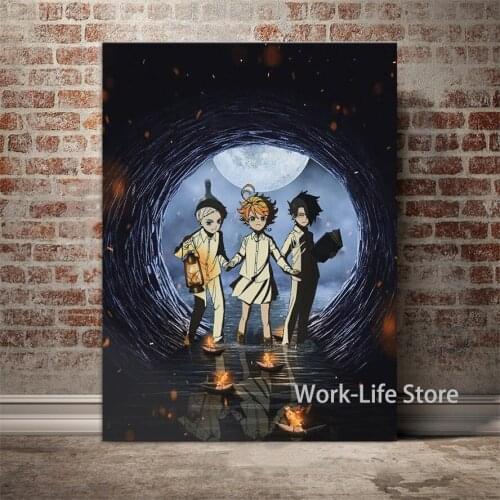 Emma Ray Norman The Promised Neverland Anime Home Decor Canvas Painting Wall Pictures Living Room Decoration Art Posters Prints