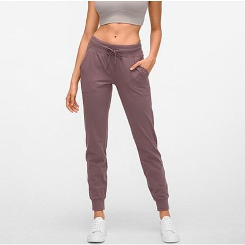 2020 Loose Womens Sports Yoga Pants Pockets Breathable Seamless Gym Leggings Bandage Workout Leggins Running Fitness Sportswear