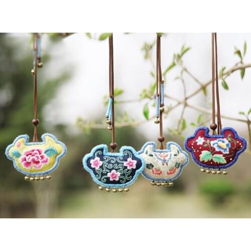 DIY embroidery Handmade materials from embroidery bag making antique perfume bag pendant buy one get one free