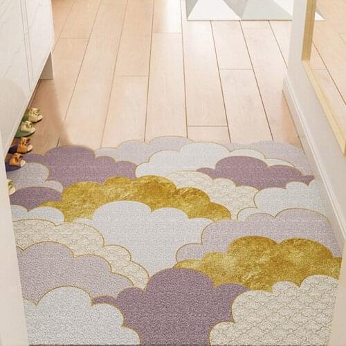 PVC Anti-Slip Carpet Bath Corridor Mat Small Carpet Foot Pad Living Room Kitchen Nordic Minimalist Home Front Door Mat