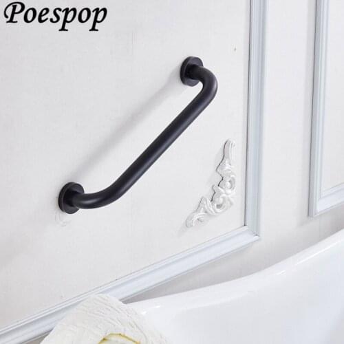 POSEPOP Oil Rubbed Bronze Bathroom Disabled Handrail Bathroom Accessory Care for Elders Handle Grab Bars Keeping Balance 4 sizes