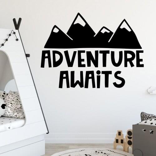 Lovely adventure awaits Wall Decal Living Room Removable Mural For Kids Rooms Nursery Room Decor Wall Decoration Murals