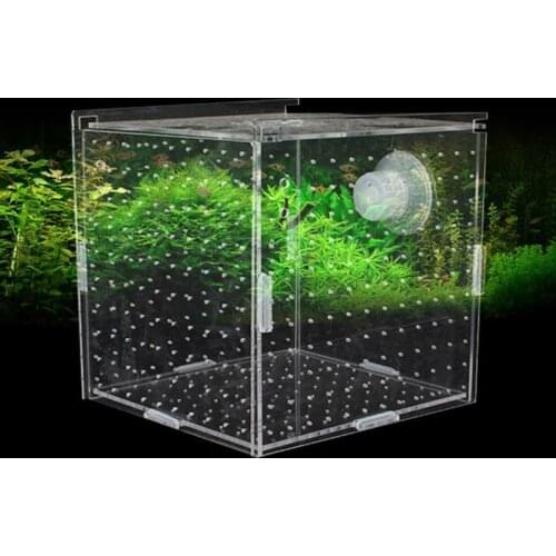 Clear Fish Breeding Isolation Box Single Double Multi Grid Aquarium Breeder Acrylic Fish Tank Hatching Incubator Fish House Home