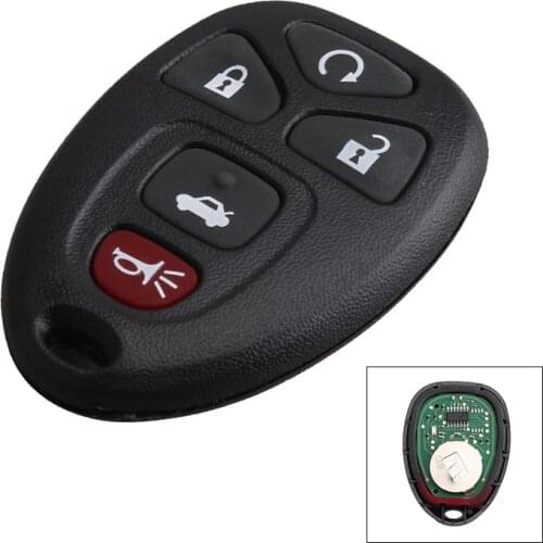 5 Buttons 315Mhz Keyless Entry Remote Key KOBGT04A Fit for Chevrolet Malibu/Cobalt Buick Lacrosse/Allure Pontiac G6/Grand Rix/G5