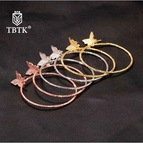 TBTK Butterfly Earrings Set Simple Design Butterfly Earrings Resin Small Animal Earrings Female Wedding Accessories New Hot