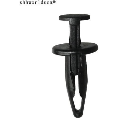 Shhworldsea 100pcs car clip& fastener fascia retainer for GM 15681408 for ford N803709S fits into 6mm hole