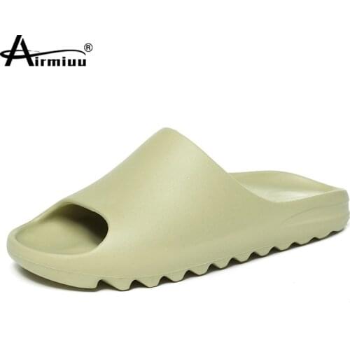 Mens Slippers 2021 Fashion Solid Color Slippers Male Summer Beach Flip Flops Home Casual Couples Shoes Non-slip Women Slides