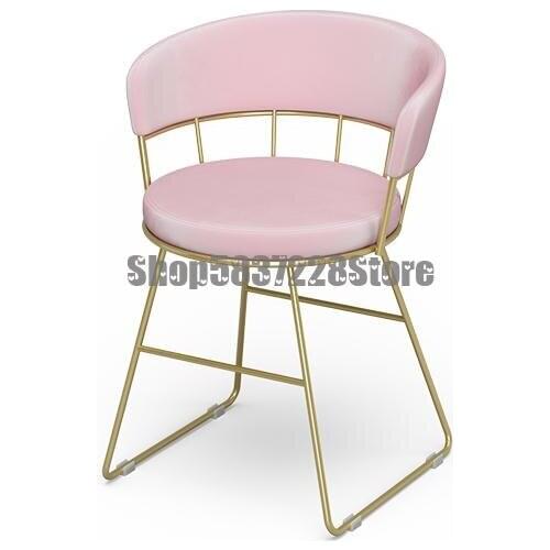 Nordic Net Red Manicure Chair Bedroom Dressing Stool Back Dressing Chai