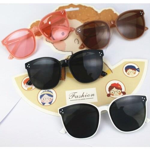 2021Brand Unisx Kids Cat Eye Sunglasses Girls Boys Baby Children Toddler Round Sun Glasses Vintage oculos infantil UV400