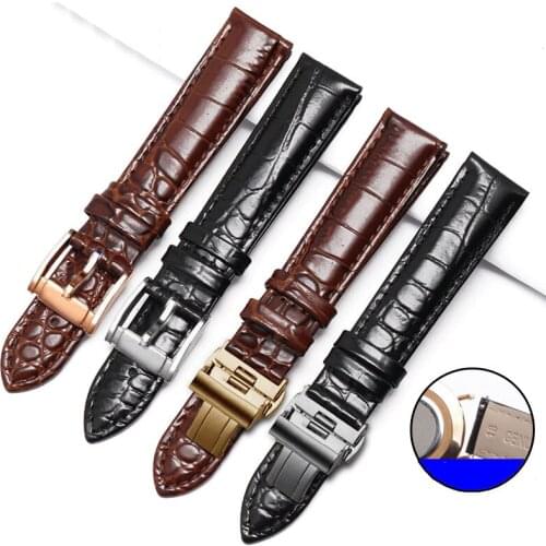 High quality Genuine leather watch band black brown wristband adaptation AR0154/2448/2432/2433/2447 male watch accessories