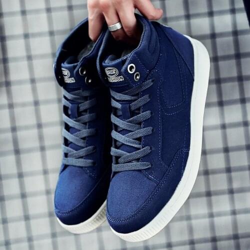 Winter Mens Shoes Winter Plus Velvet Warm Sports Shoes Mens Padded Cotton Shoes Leisure Walking Shoes Plus Size Boots A918