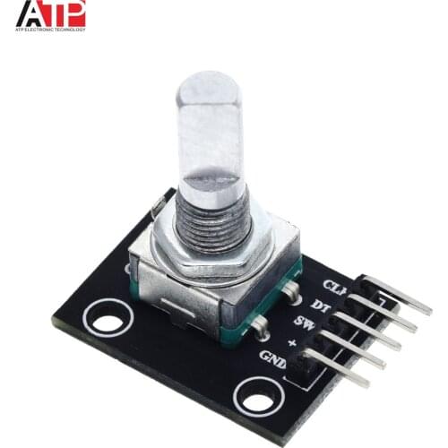 1PCS Grear IT 360 Degrees Rotary Encoder Module For Arduino Brick Sensor Switch Board KY-040 With Pins ky 040