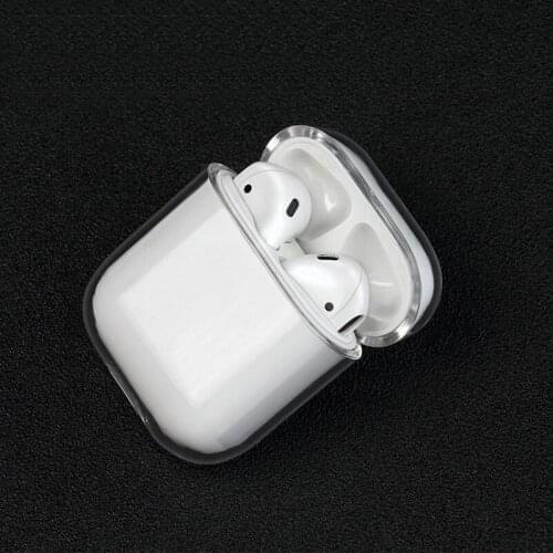 Ultra Clear Crystal Transparent PC Hard Back Case Cover Shell for AirPods 2 and 1