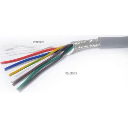 22AWG 2/3/4/5 core Towline shielded cable 5m PVC flexible wire TRVVP resistance to bending corrosion resistant copper wire