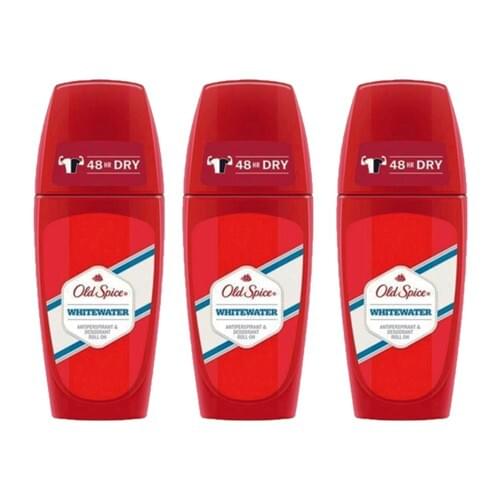 Old Spice Roll On Deodorant 50 ml Whitewater 3 Pcs