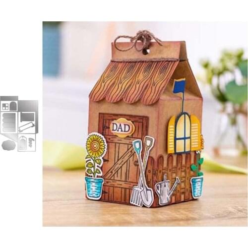 House box 3D house metal cutting dies Christmas mold New 2020 Scrapbook paper craft knife mould blade punch stencils dies